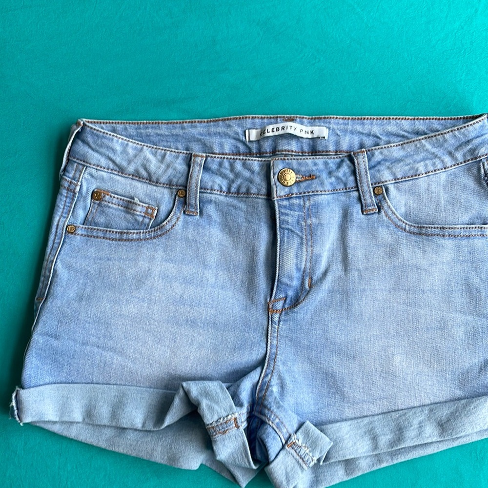 Size 28, light denim jean shorts